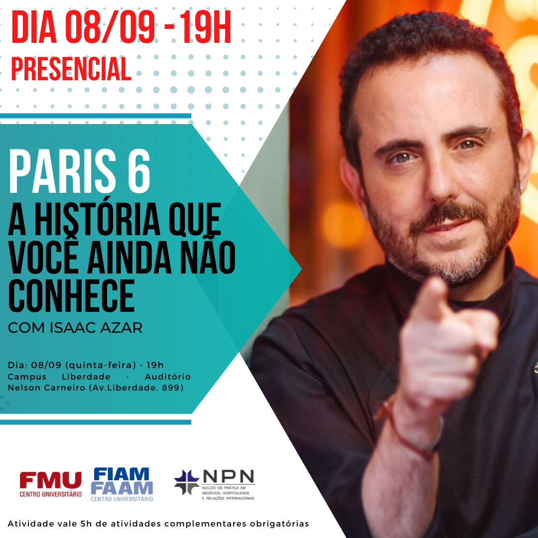 O PROGRAMA HUMANIDEIA RECEBEU O FUNDADOR DA MARCA PARIS 6, ISAAC